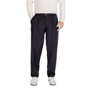 Gianni Lupo Black Cotton Casual Men's Pants